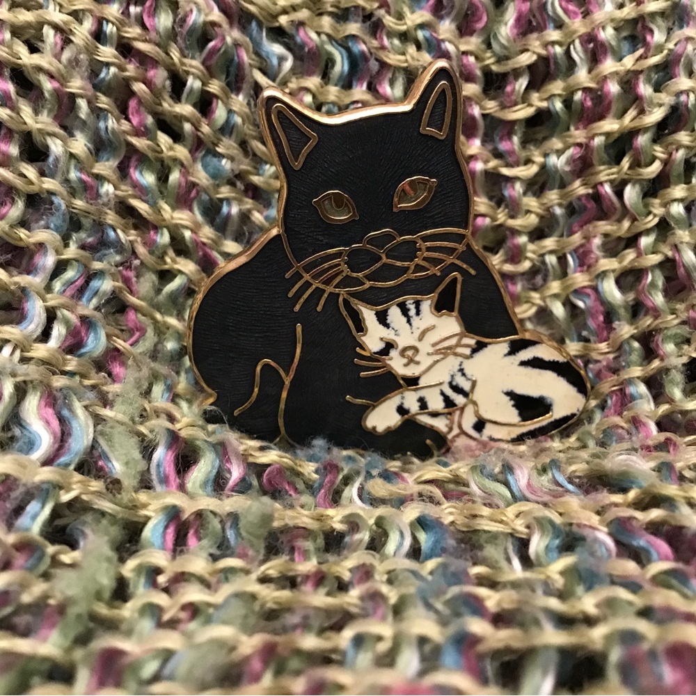 Cat Kitten Brooch